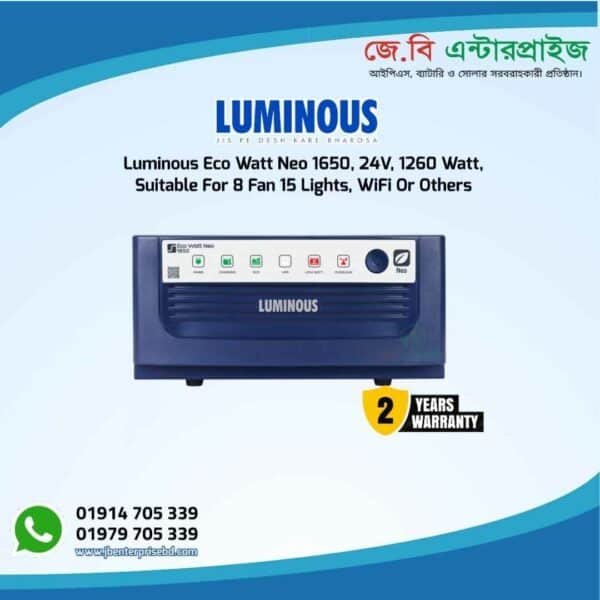 luminous ips eco watt neo 1650