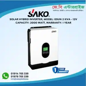 SAKO SOLAR HYBRID INVERTER 2 KVA 12V