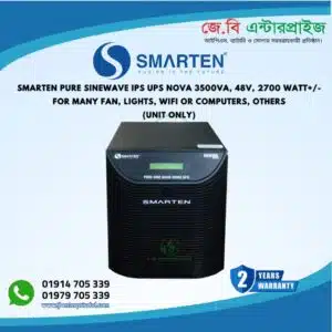 Smarten Pure Sine Wave Ips Ups 3500 va 2700 Watt 48v For Many Fan Lights Wifi Computer Others